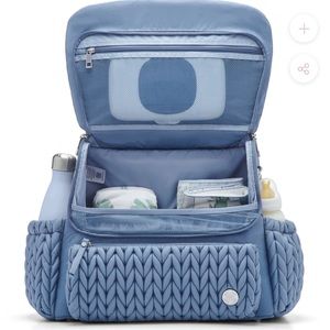 HAPP blue baby boy diaper bag